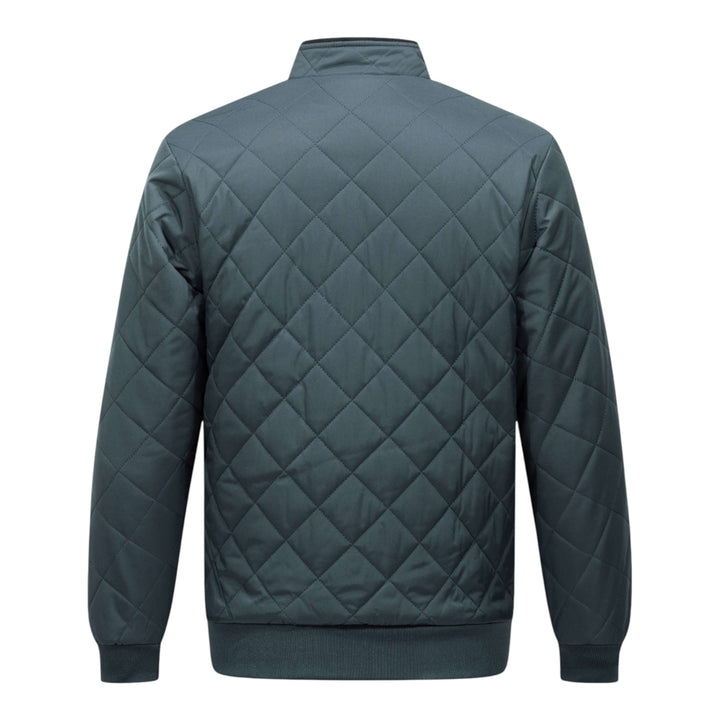 Quilted Warm Men's Winter Jacket with Fleece Lining