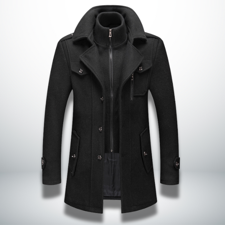 Elegant Men's Wool Winter Coat