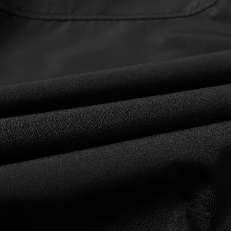 Men's Warm Fleece Winter Jacket - Lined Stand Collar Jacket with Zipper