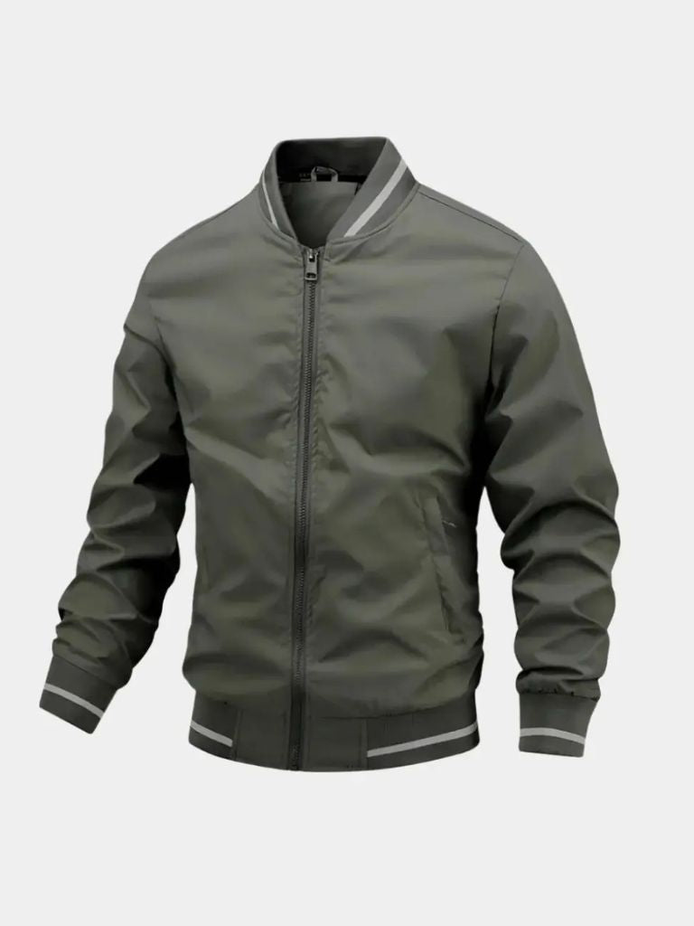 Casual Baseball Bomber Jacket - Cross & Crown - Cross & Crown