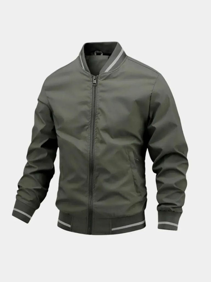 Casual Baseball Bomber Jacket - Cross & Crown - Cross & Crown