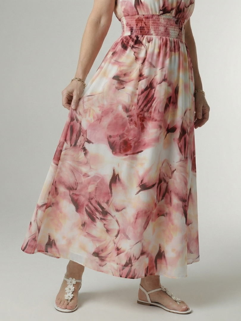Elegant Lightweight Women's Halter Midi Dress