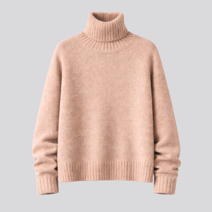 Soft Warm Women's Merino Wool Turtleneck Sweater