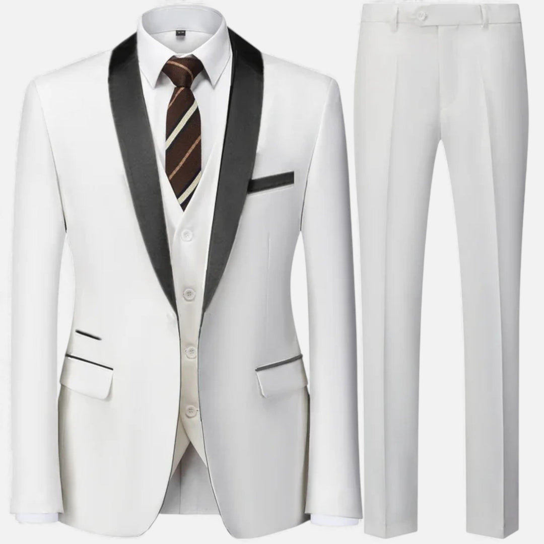 Elegant Men's Three-Piece Suit for Weddings and Formal Occasions