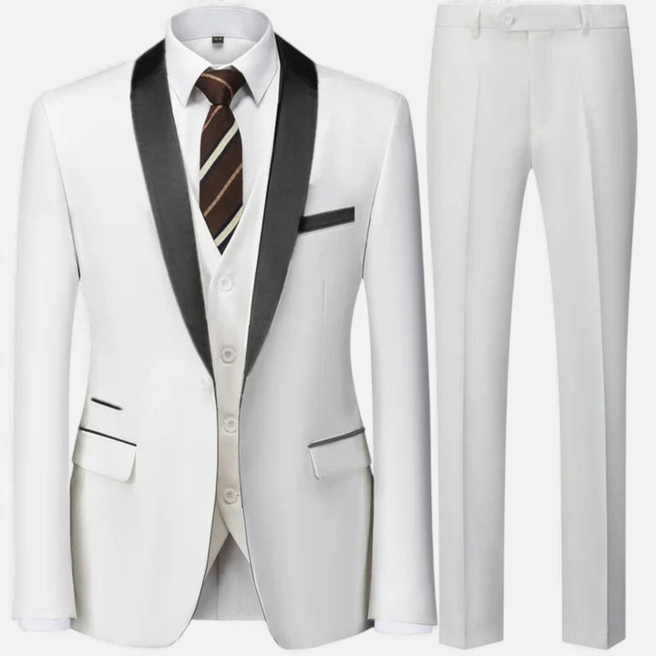 Elegant Men's Three-Piece Suit for Weddings and Formal Occasions