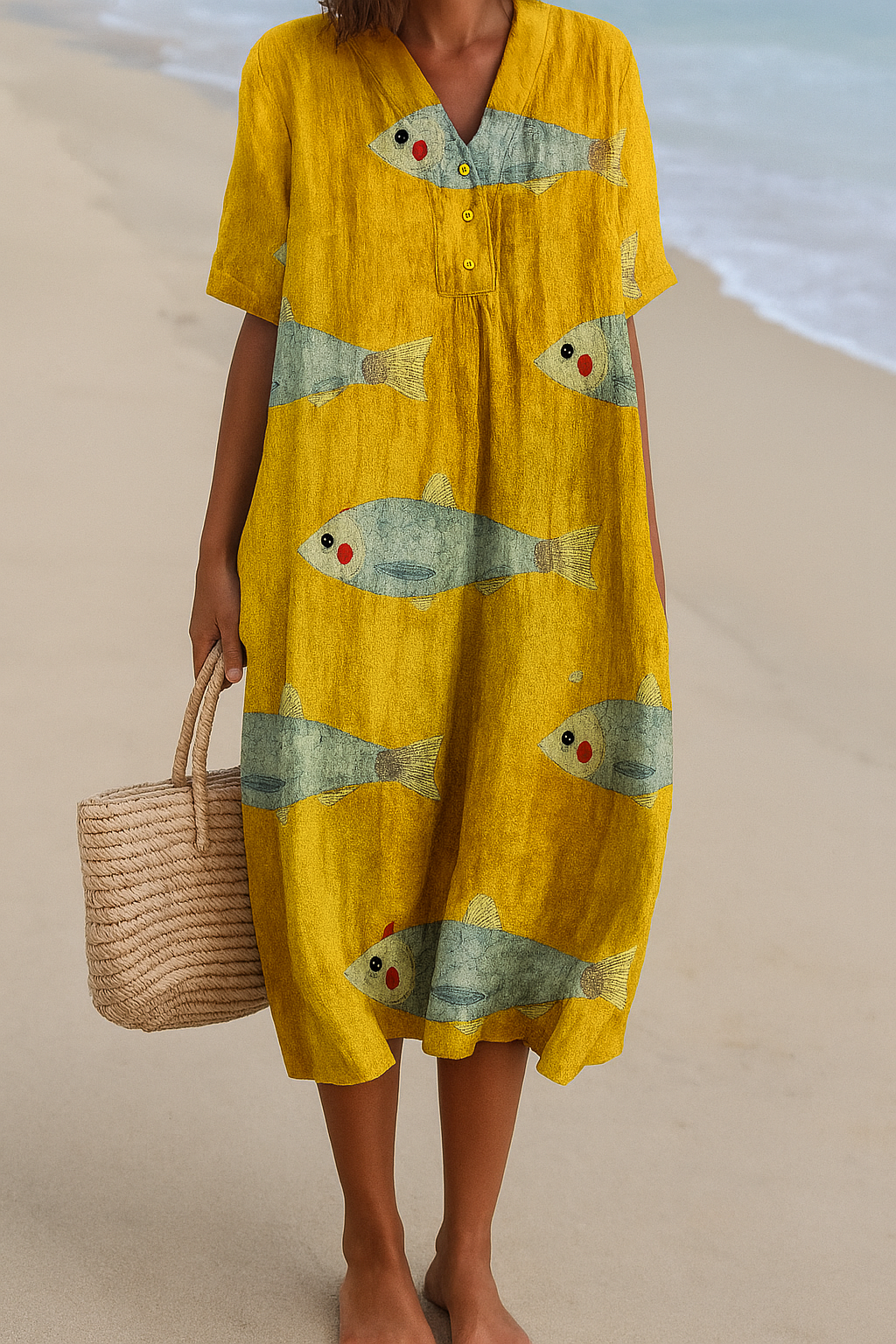 Artistically Inspired Women's Summer Dress