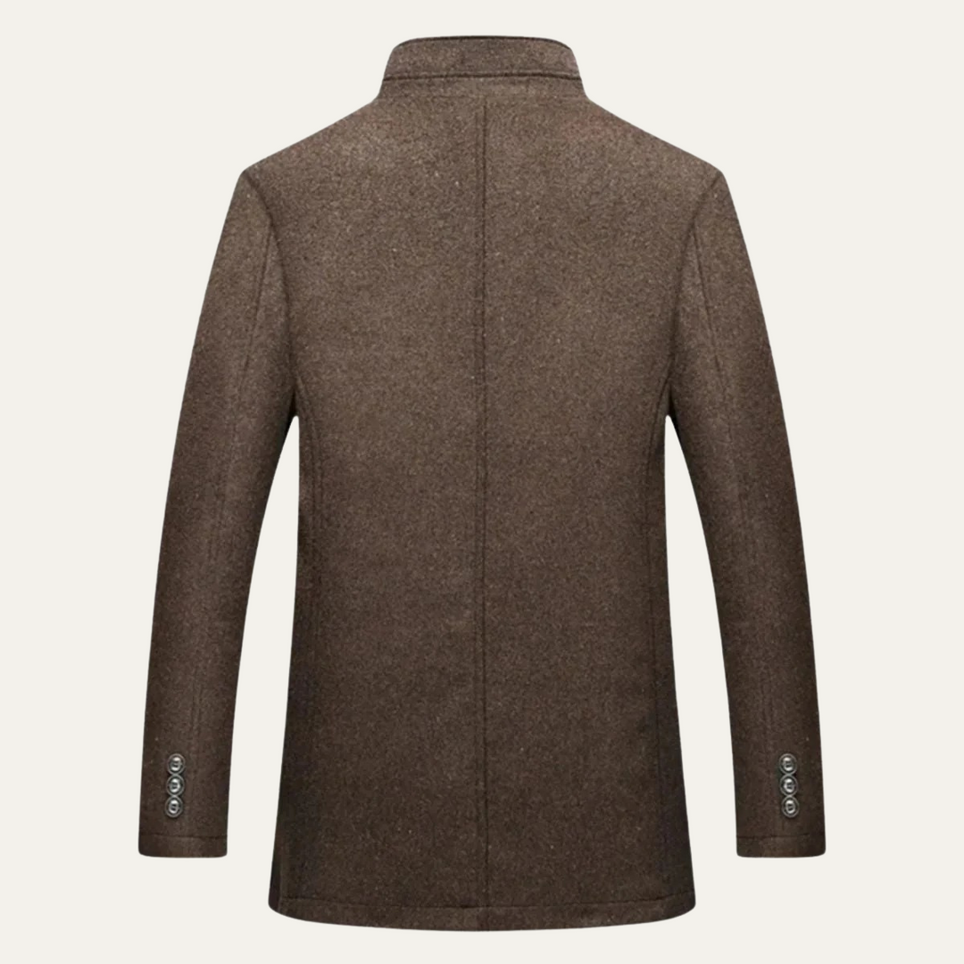 Classic Wool Blend Men's Trench Coat