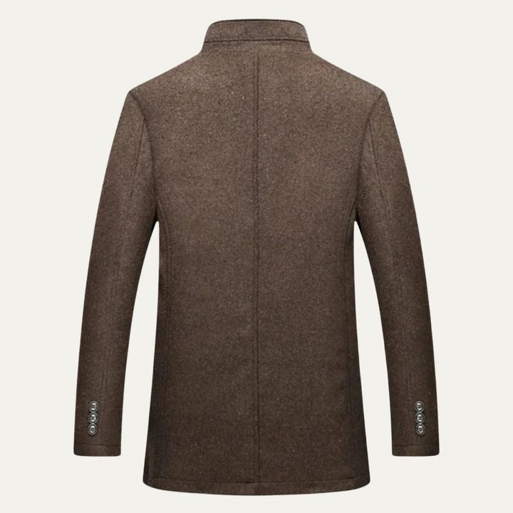 Classic Wool Blend Men's Trench Coat