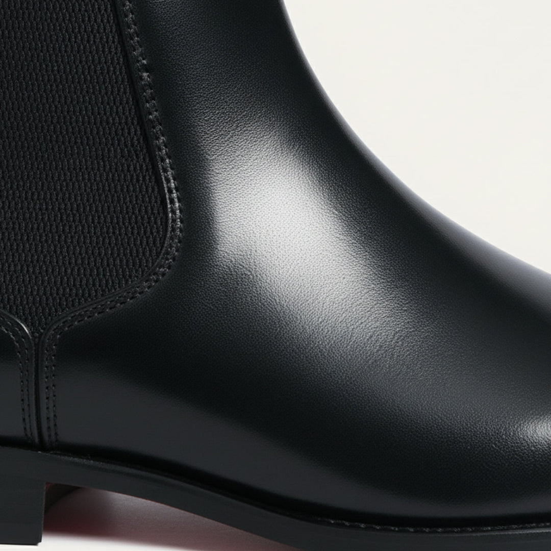 Elegant Classic Men's Faux Leather Chelsea Boots