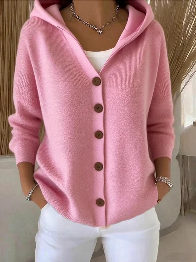 Cotton Smooth Comfortable Casual Long Sleeve Women's Cardigan