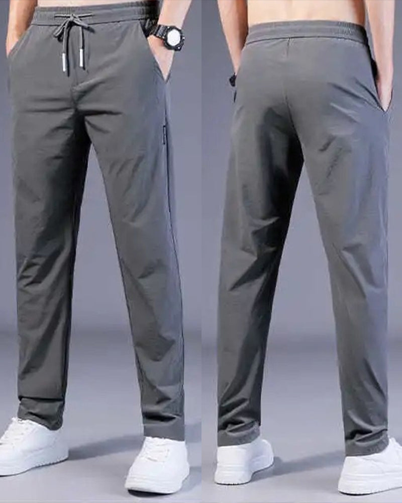 Men's Casual Pants - Quick-Dry Stretch Fabric for Sports and Everyday Wear