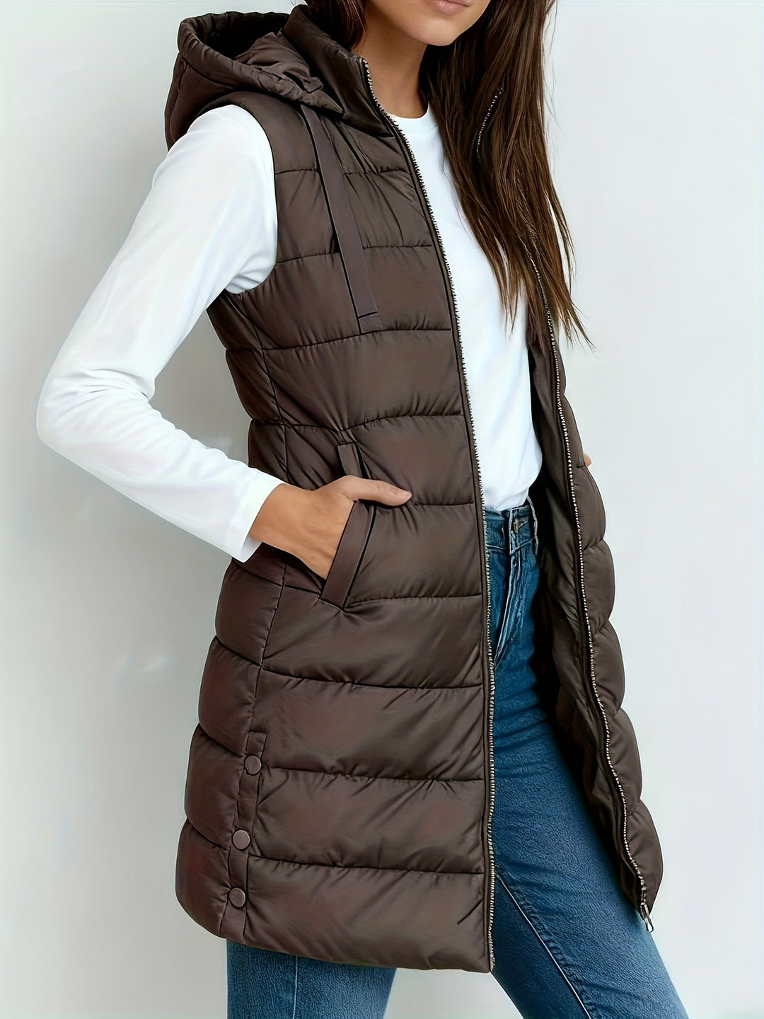 Lightweight Hooded Jacket for Women with Pockets