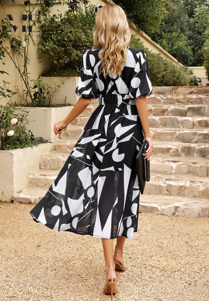 Elegant Floral Women's Dress