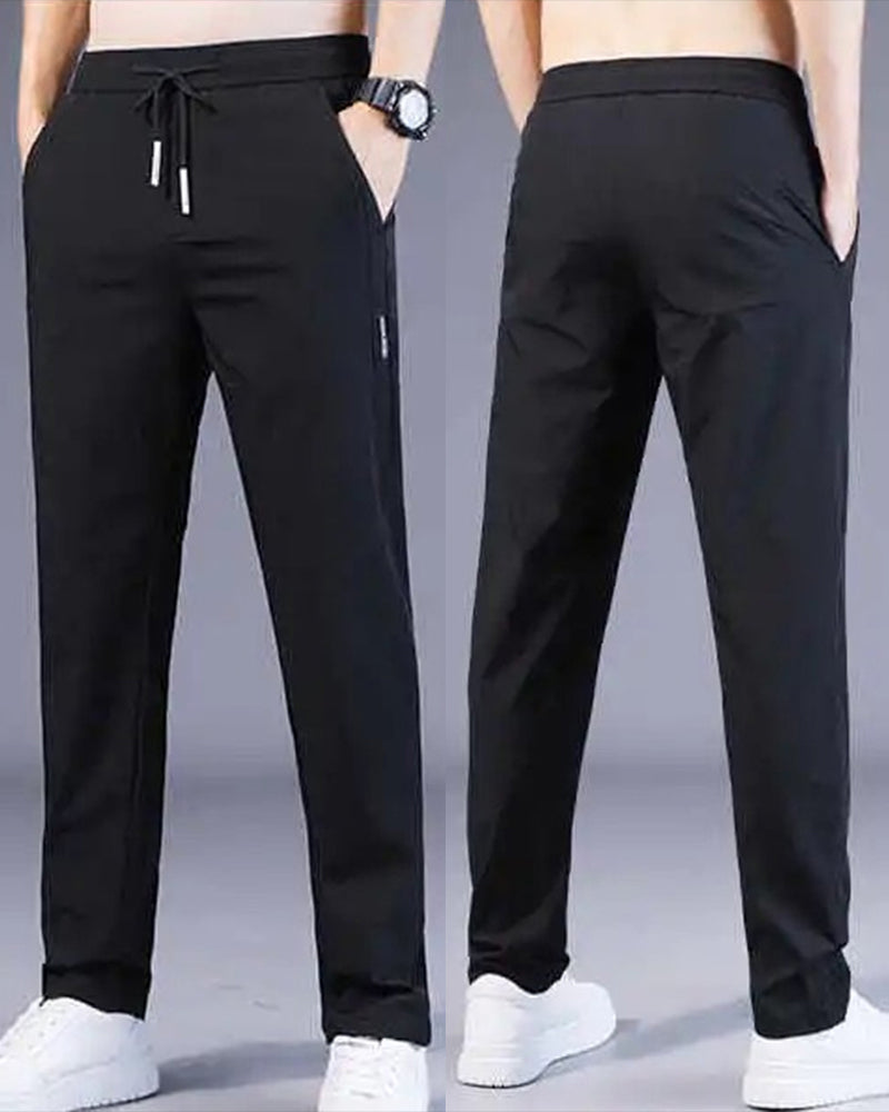 Men's Casual Pants - Quick-Dry Stretch Fabric for Sports and Everyday Wear