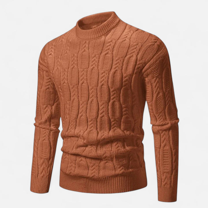 Classic Crew Neck Knit Sweater for Men