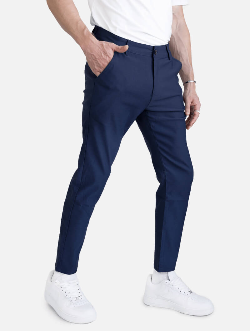 Elastic Slim-Fit Men's Pants