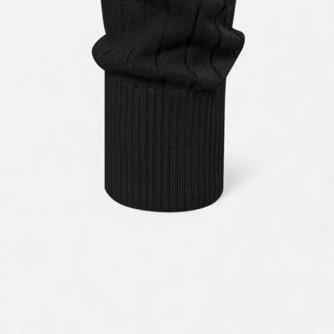 Warm Minimalist Men's Knit Zip Sweater