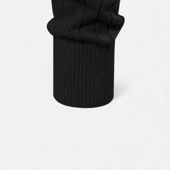 Warm Minimalist Men's Knit Zip Sweater