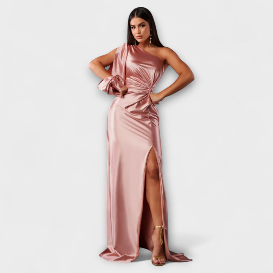 Elegant Women's Dress with Round Neckline - Timeless and Versatile