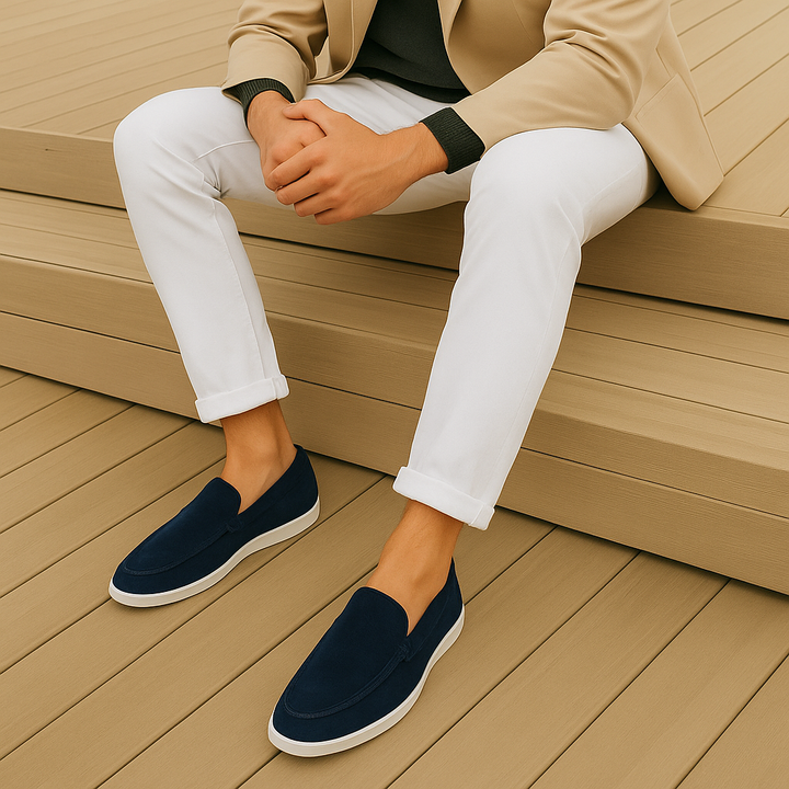 Elegant Men's Suede Oxford Shoes