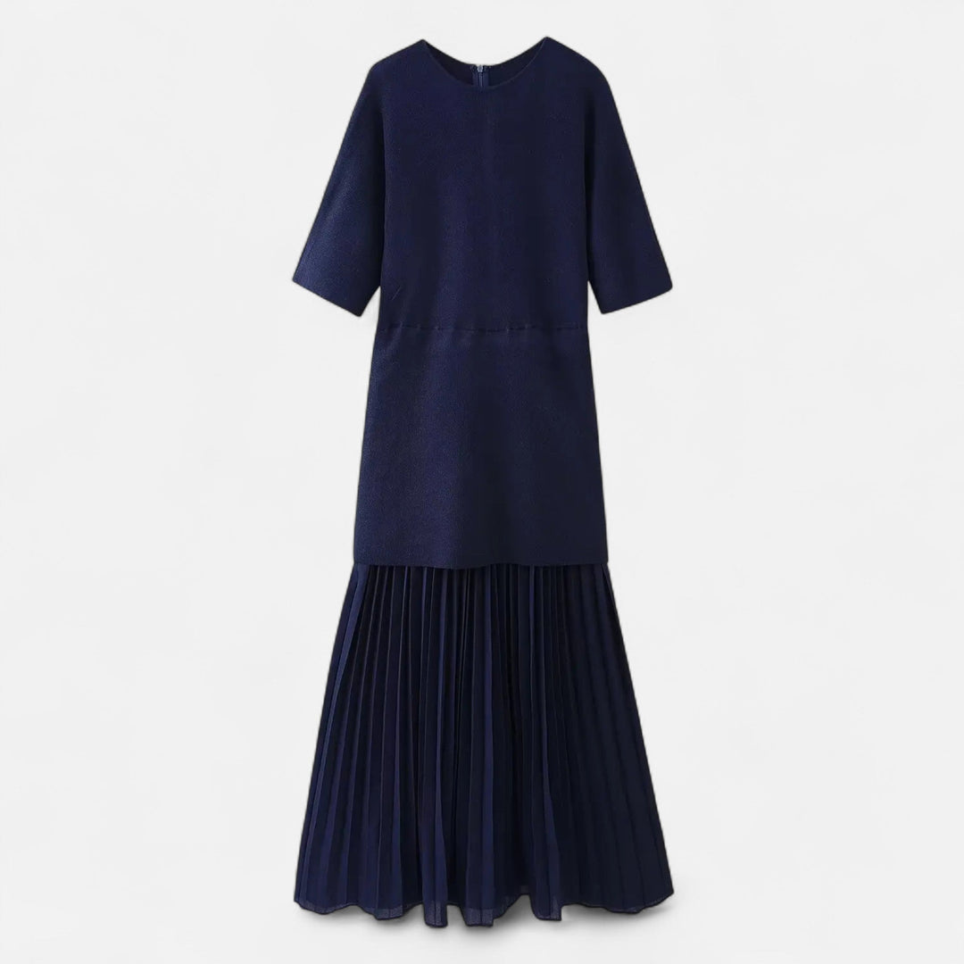 Elegant Pleated Women's Dress
