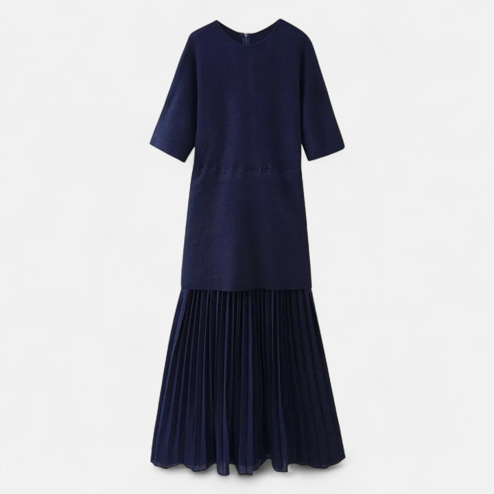 Elegant Pleated Women's Dress