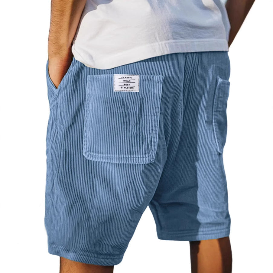 Elegant Men's Velvet Shorts