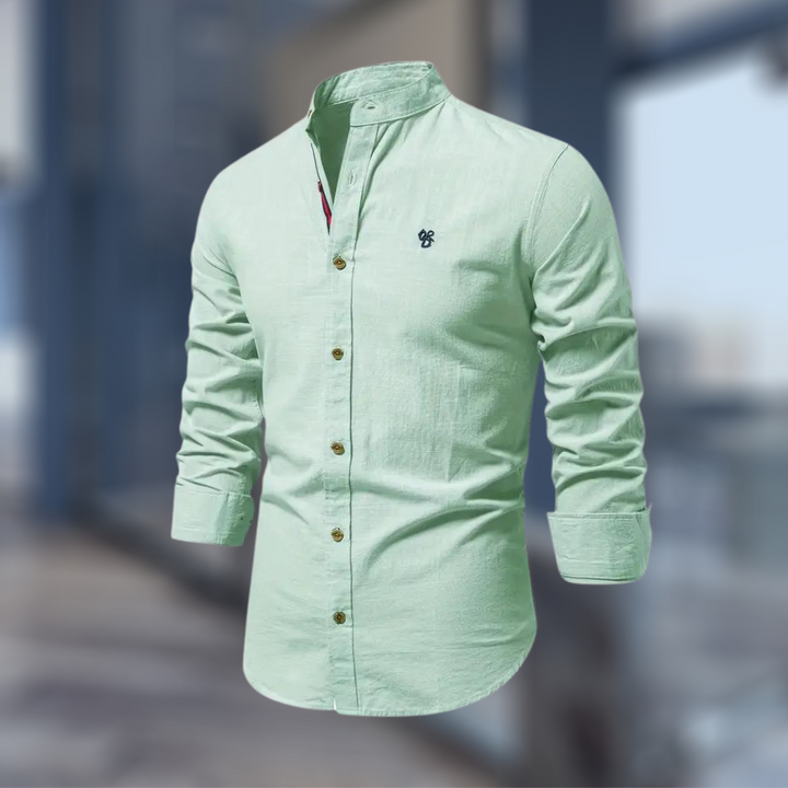 Classic Long Sleeve Polo Shirt for Men with Modern Fit