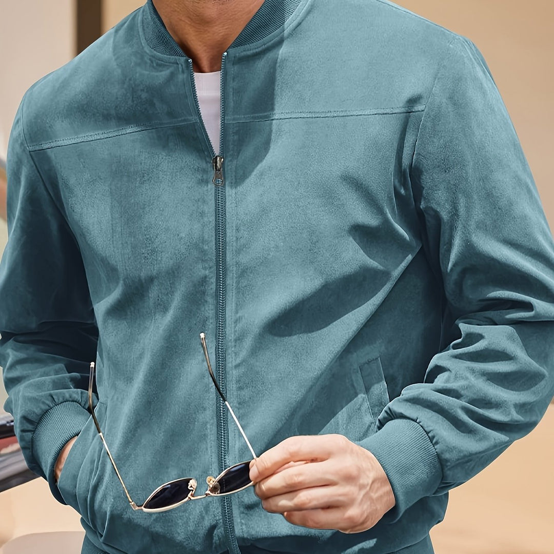 Vintage Suede-Look Men's Jacket