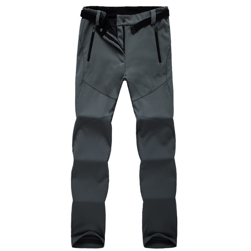 Waterproof Women's Hiking Pants with Fleece Lining - Durable Trekking Pants for Outdoor Use