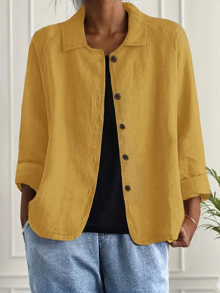 Lightweight Cotton Women's Top for Transitional Weather