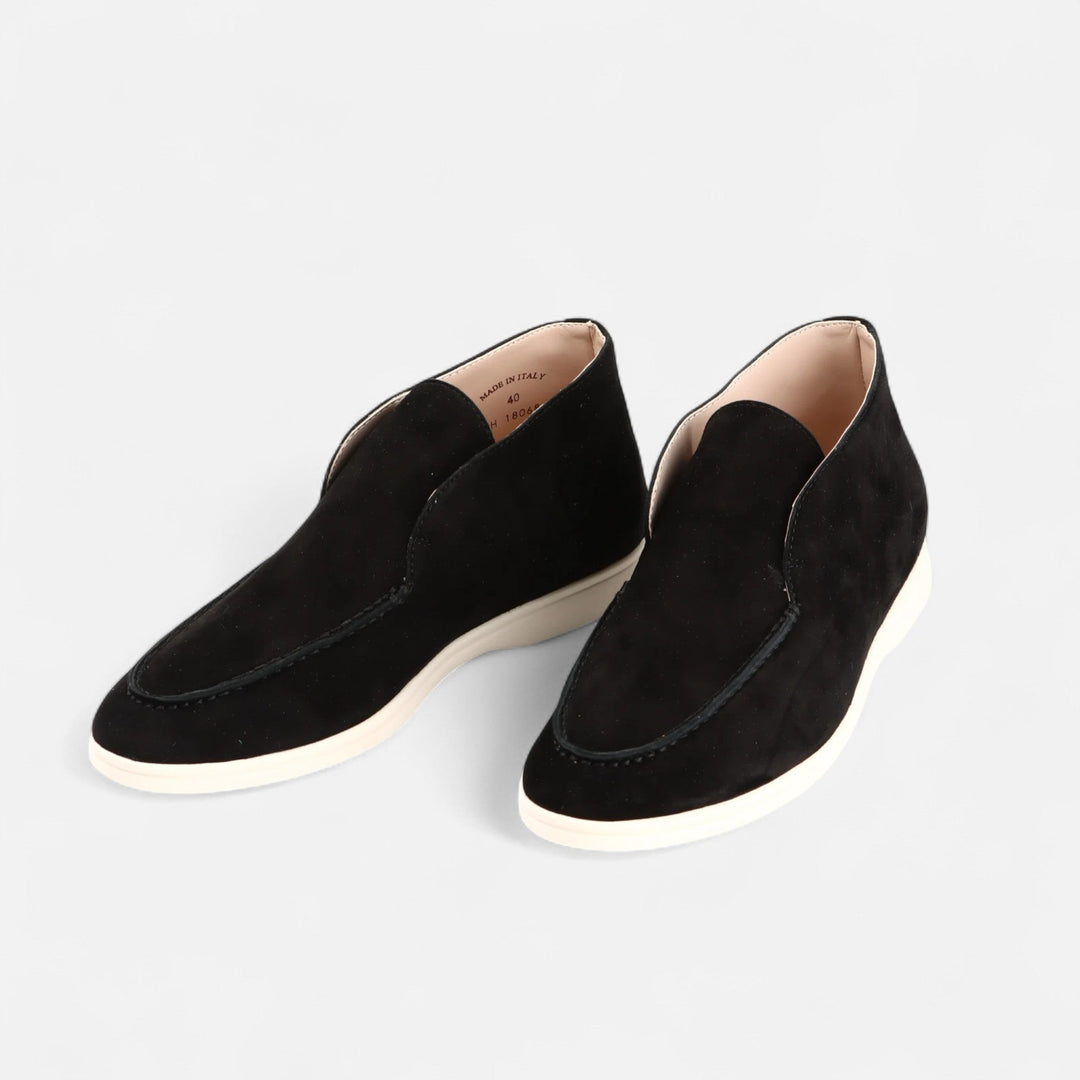 Elegant Suede Men's Slip-On Loafers