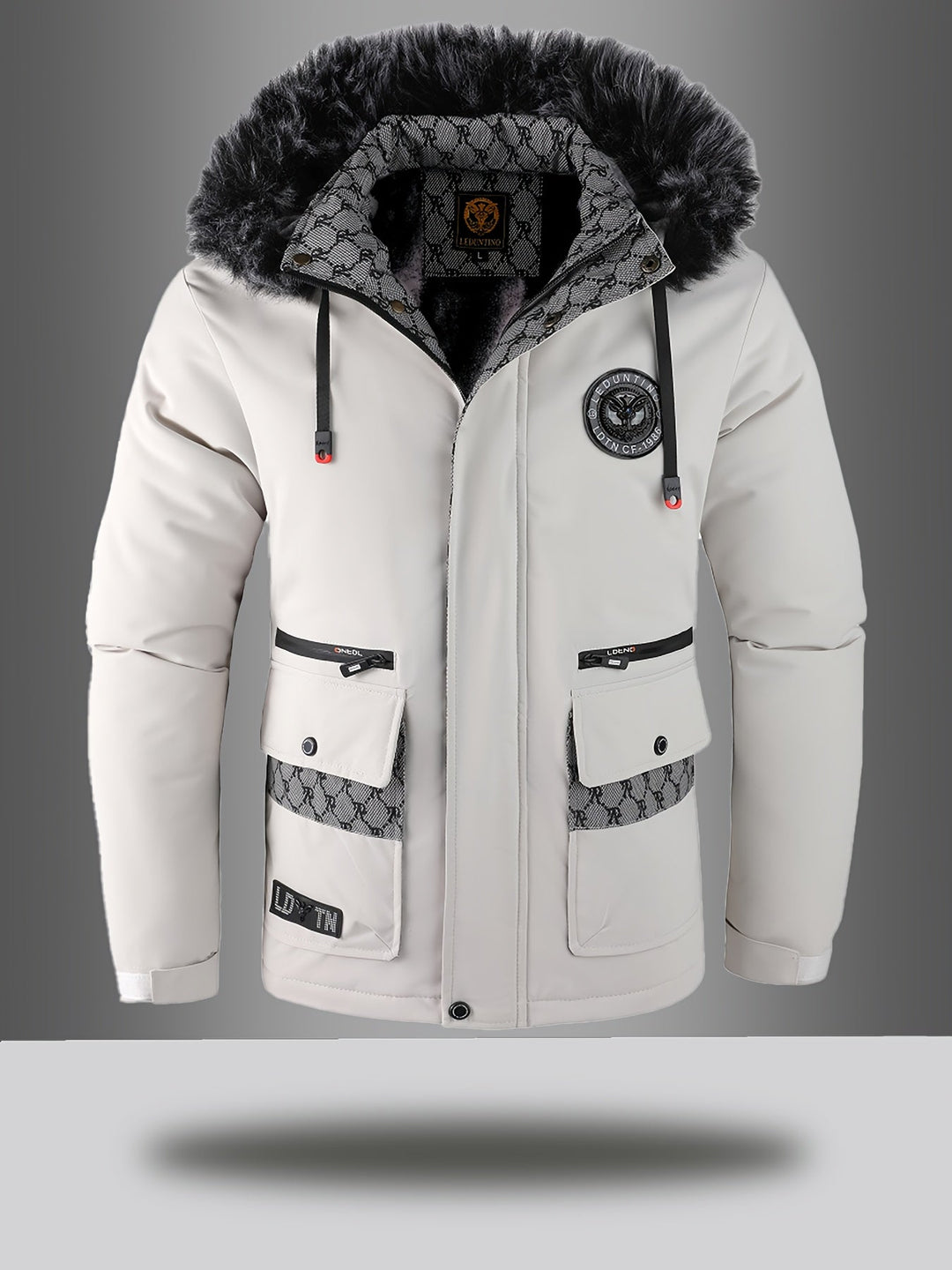 Men's Warm Winter Parka with Hood