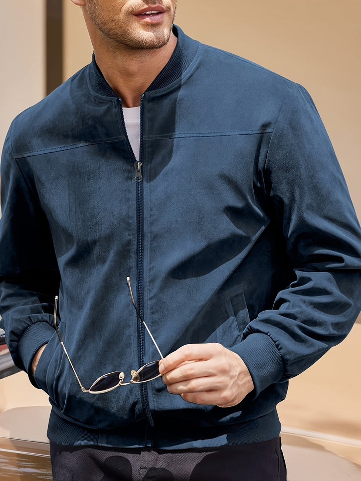 Vintage Suede-Look Men's Jacket