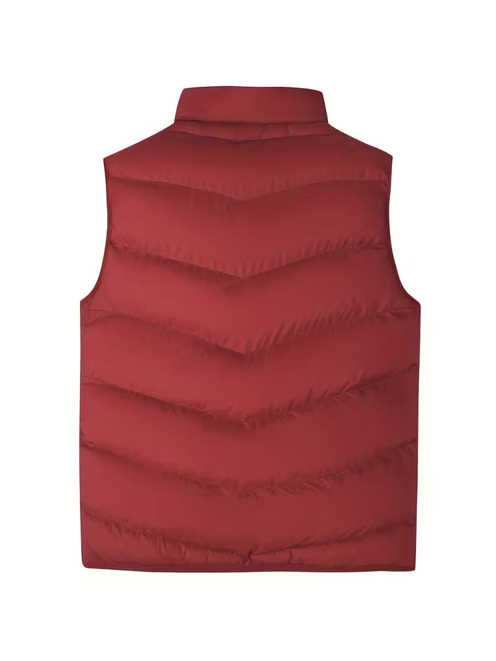 Premium Quilted Vest for Men - Lightweight Insulation with Zip Pockets