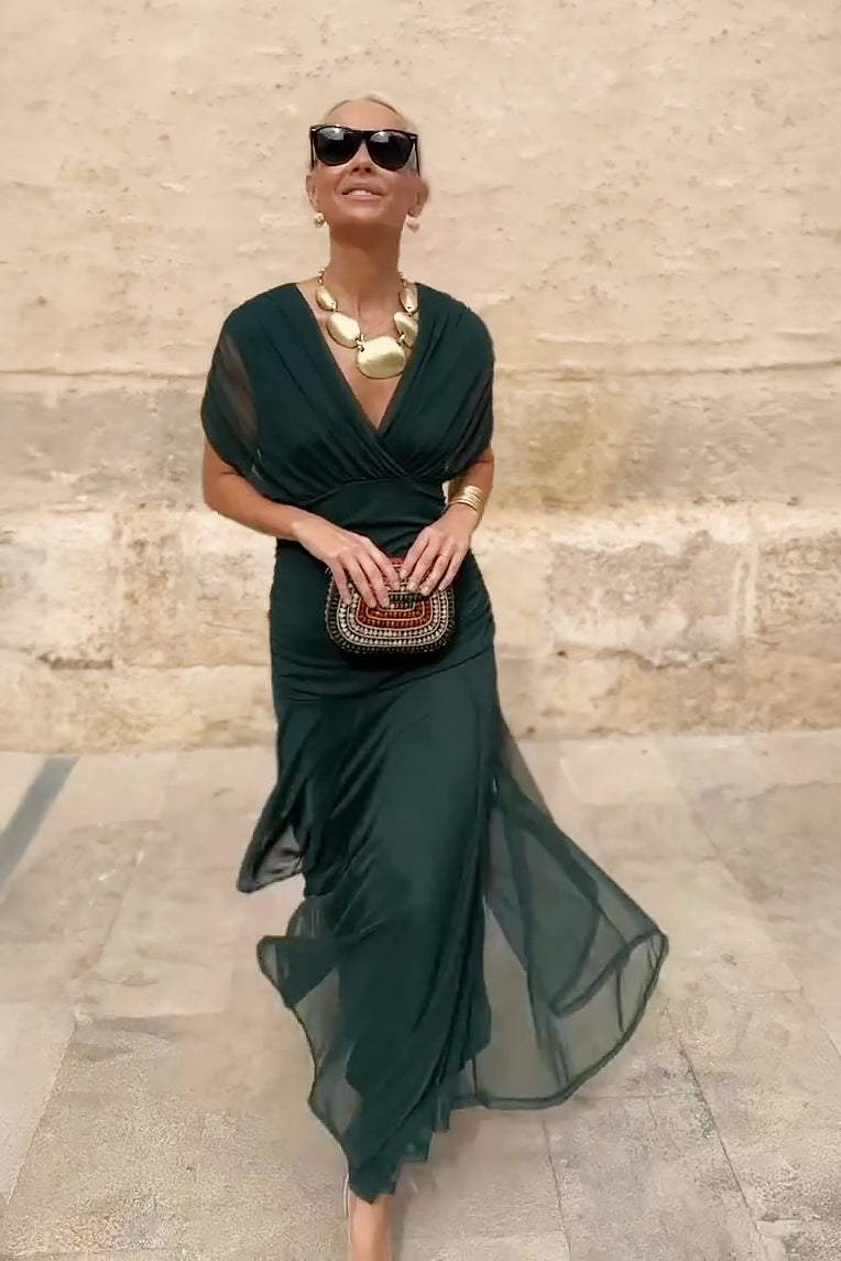 Elegant Women Maxi Wedding Guest Dress