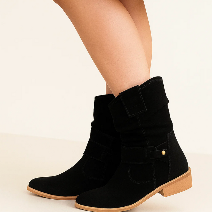 Elegant Suede Ankle Boots for Women