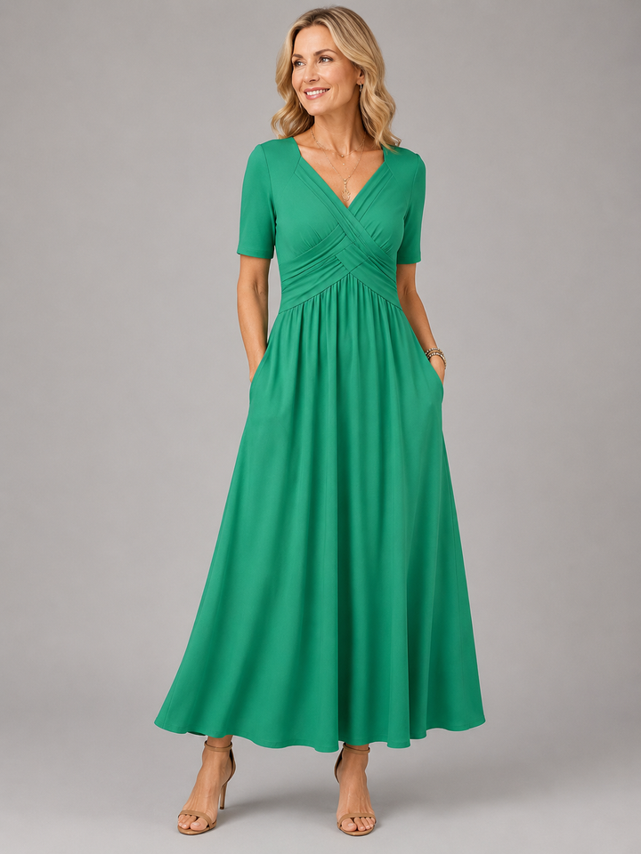 Elegant Flattering Women's Midi Dress