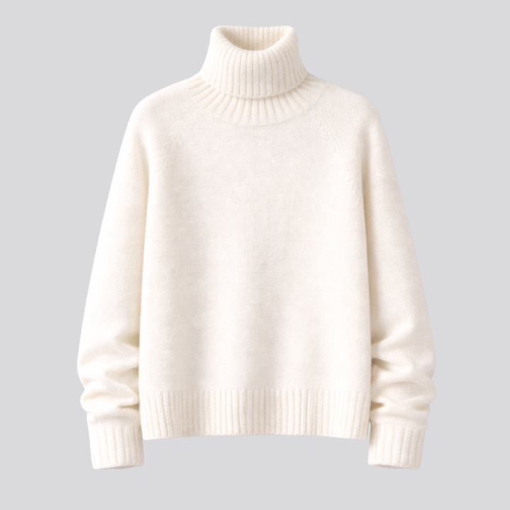 Soft Warm Women's Merino Wool Turtleneck Sweater