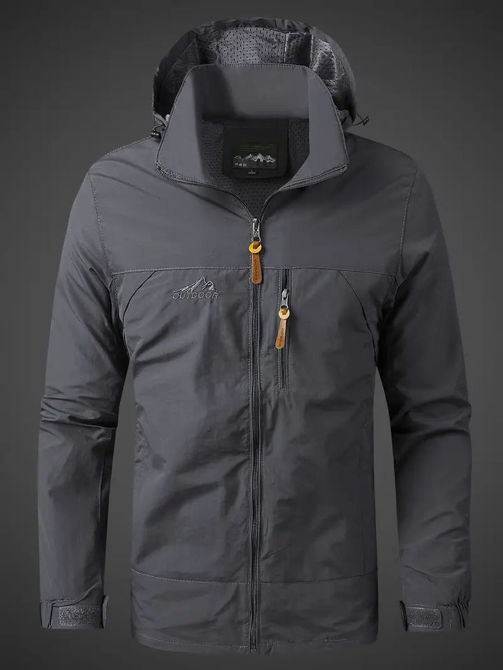 Waterproof and Windproof Men's Outdoor Jacket - Breathable for Hiking and Trekking