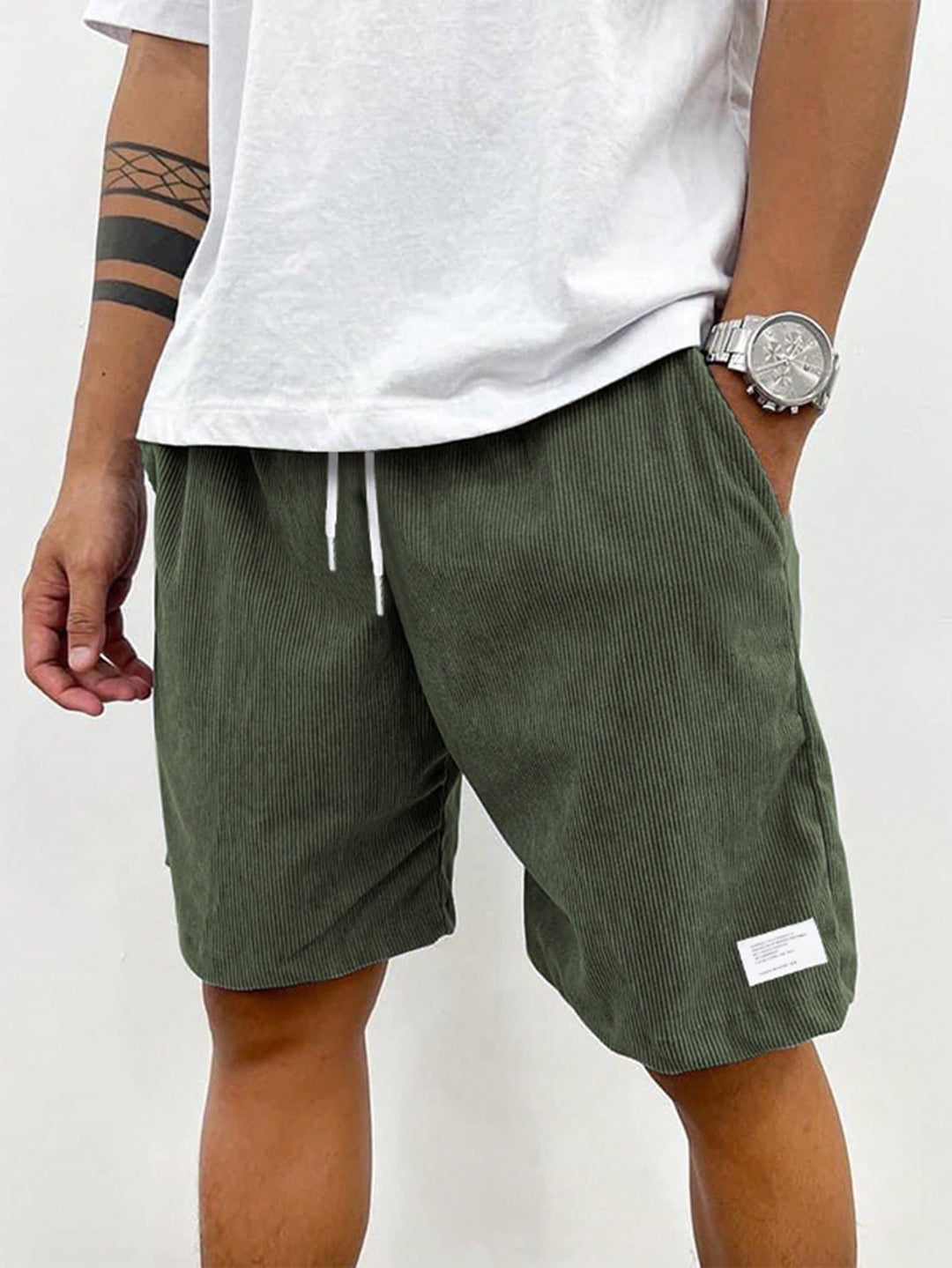 Casual Relaxed-Fit Men's Drawstring Shorts
