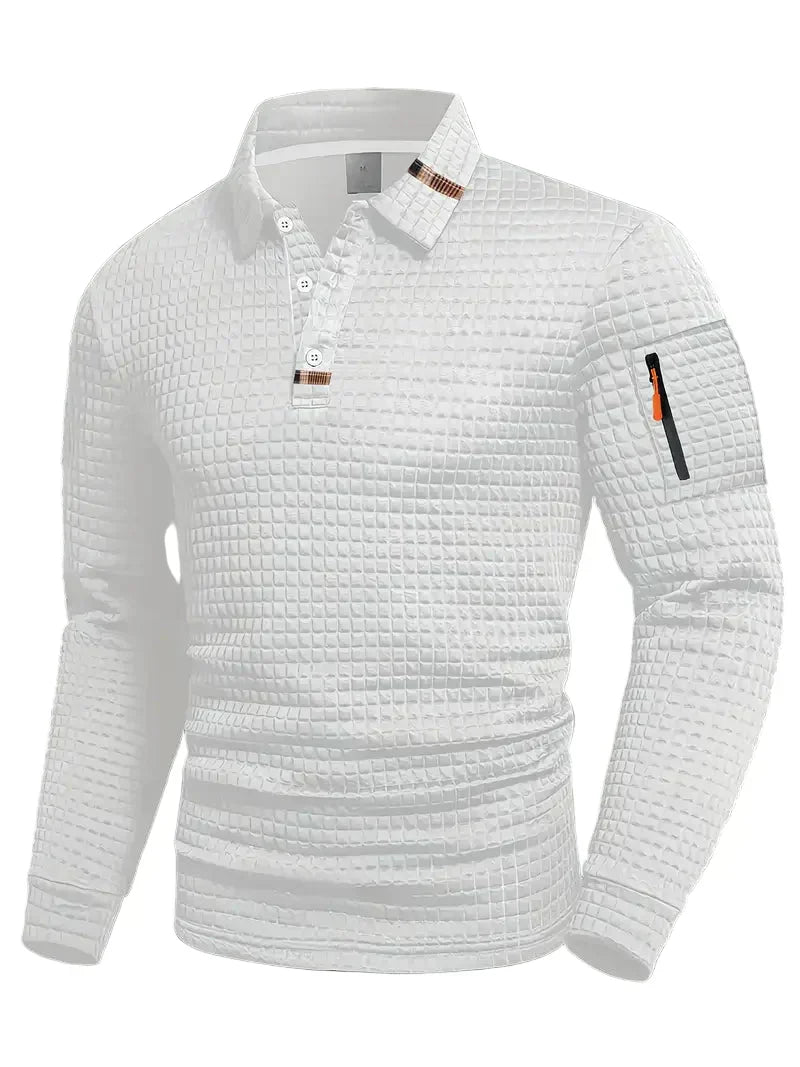 Structured Men's Polo Shirt with Modern Design