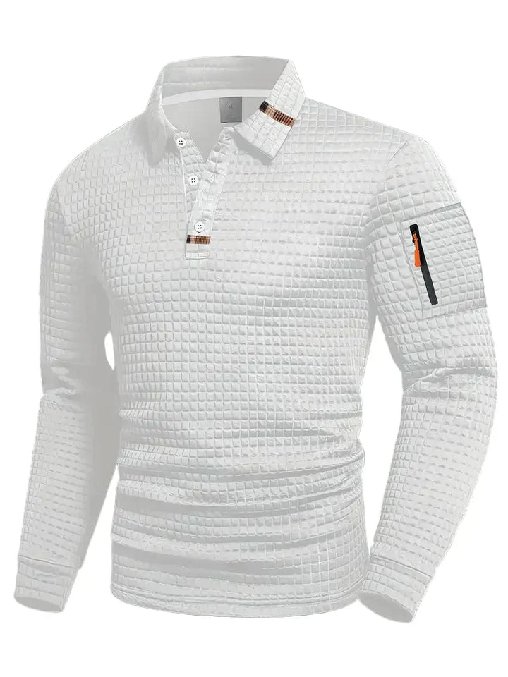 Structured Men's Polo Shirt with Modern Design