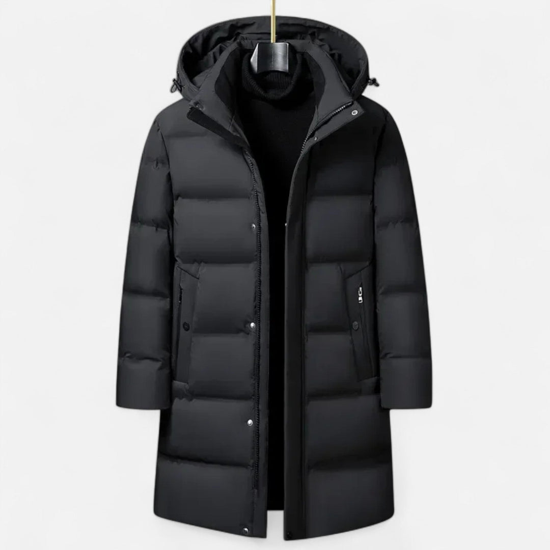 Premium Men's Winter Down Parka with Hood