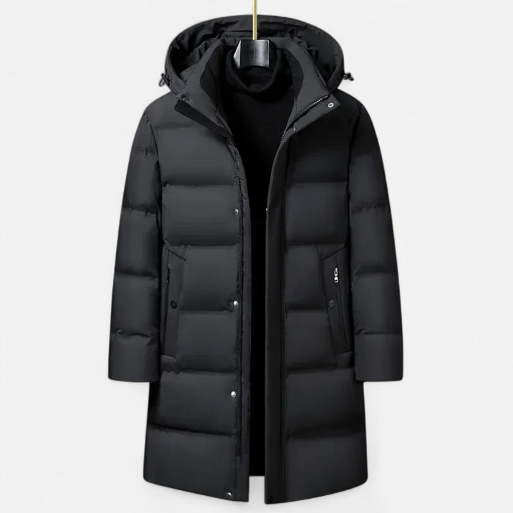 Premium Men's Winter Down Parka with Hood