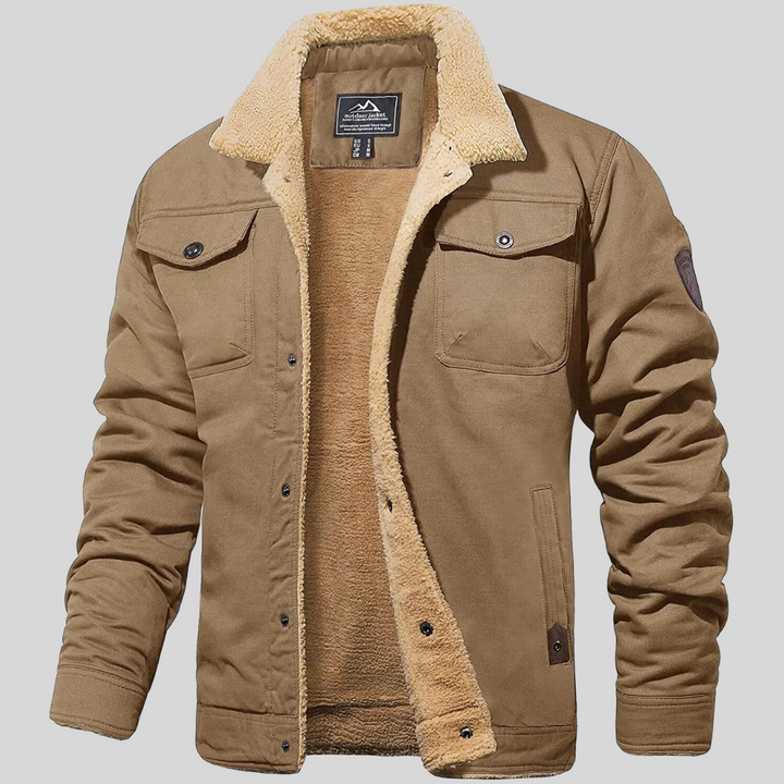 Warm Men's Winter Parka - Windproof and Weather-Resistant for Cold Days