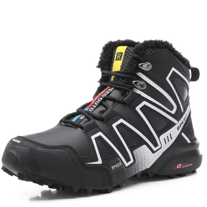 Waterproof Men's Winter Hiking Shoes - Warm Lined with Non-Slip Sole