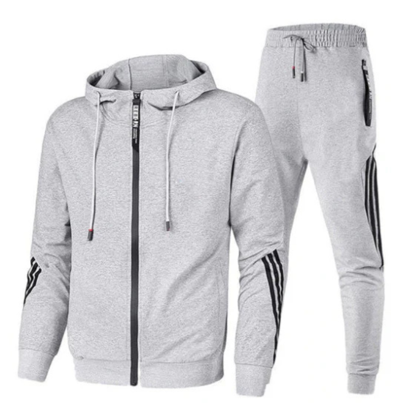 Men's 2-Piece Tracksuit - Athletic Set for Fitness and Casual Wear