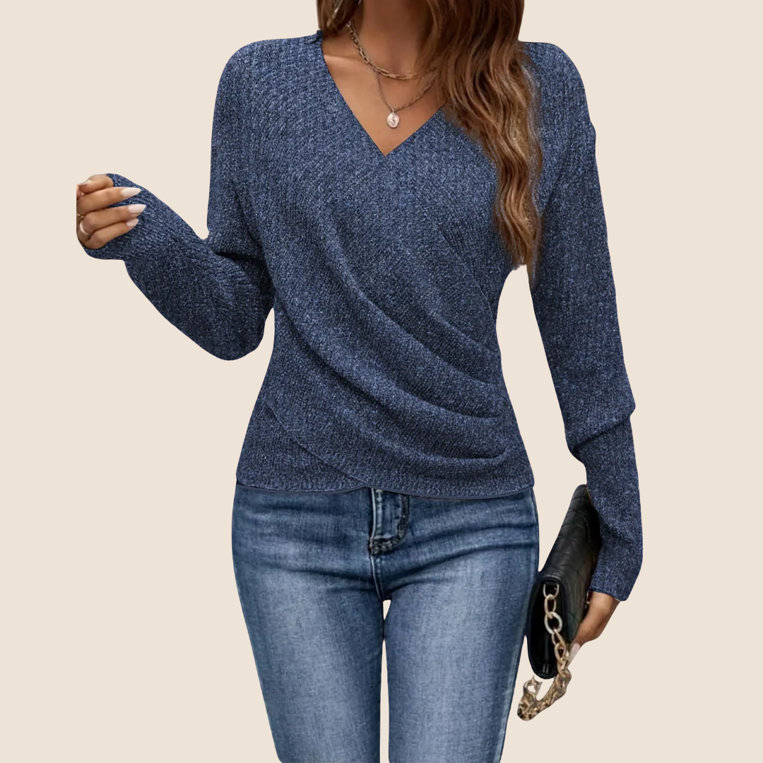 Luxurious V-Neck Wrap Top for Women