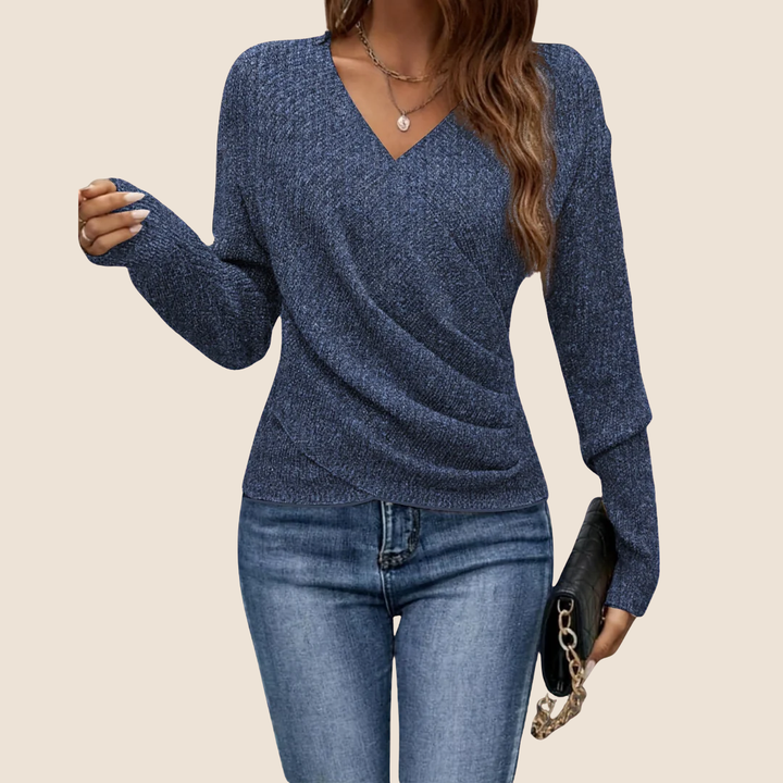 Luxurious V-Neck Wrap Top for Women